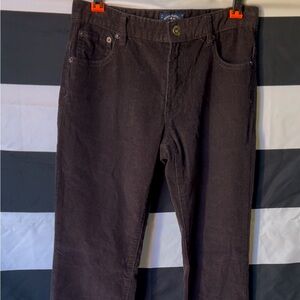 Lucky Brand Girls Corduroy Pants Brown Size Youth 16 Cooper Slim Low Rise 28.5"